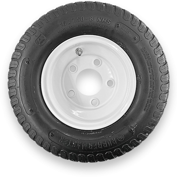 Rubbermaster - Steel Master Rubbermaster 16x7.50-8 4 Ply S-Turf Tire and 5 on 4.5 Stamped Wheel Assembly 598985 - main